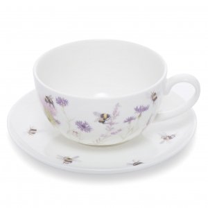 Bee and Flower Cup and Saucer