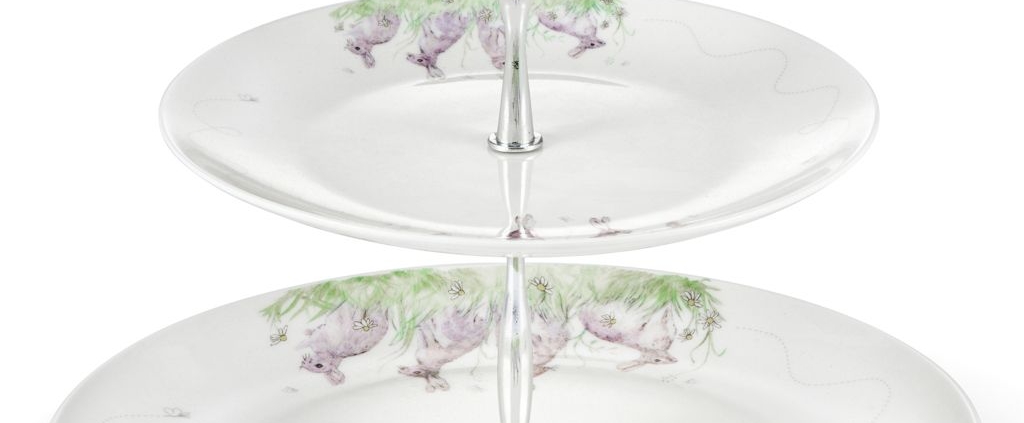 Edgar Green two tier cake stand