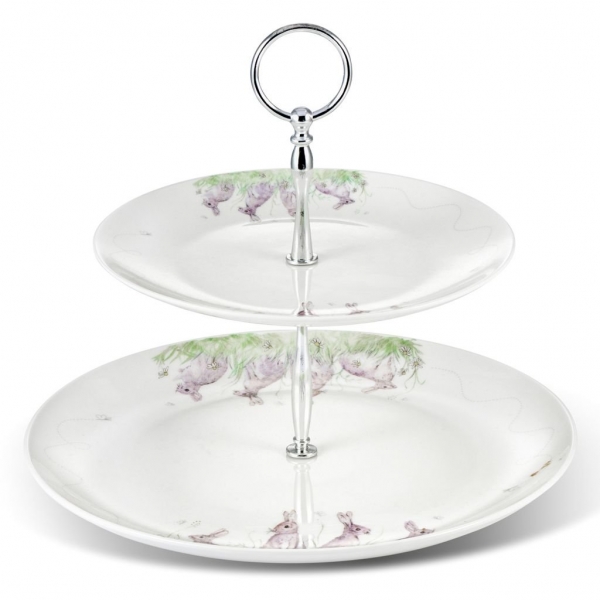 Edgar Green two tier cake stand
