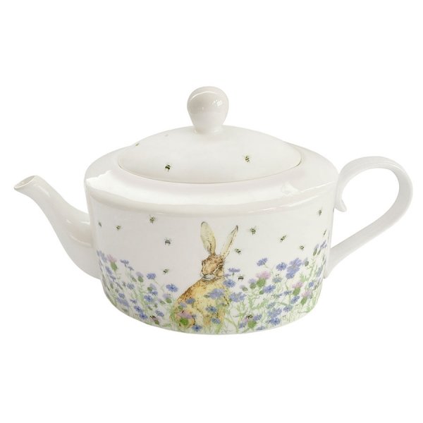 Hare & Wildflower Teapot